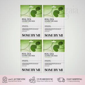 SOME BY MI Real Care Mask Cica Calming – 4 Sheets for Soothing Sensitive Skin